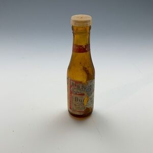 Budweiser Vintage Bottle Decor - Red and Gold